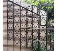 MARXAN Garden Trellis for Outdoor Use, Decorative Plants Support Trellis for Climbing Roses Flower and Vines, Easy to Install and Foldable Design - Black(W60xH220CM(2.0x7.2FT))