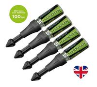 Marxman Deep Hole Chalk Marking Pen X4 Black Deep Marking Tool Over 45mm Marxman1Blk