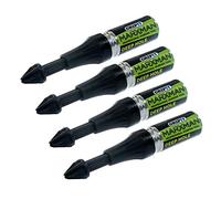 Marxman Deep Hole Chalk Marking Pen x4 Black Deep Marking Tool Over 45mm MARXMAN1BLK