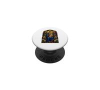 Mary And Child Angels Medieval Catholic Icon Artwork PopSockets Adhesive PopGrip