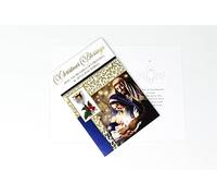 Mary & Baby Jesus Christmas Priest Card.