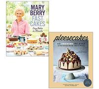 Mary berry fast cakes, pleesecakes 2 books collection set