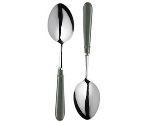 Mary Berry Signature 2 Piece Green Serving Spoons Set Ceramic Handles & Gift Box