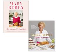 Mary Berry's Christmas Collection & Mary Berry Cooks Up A Feast 2 Books Collection Set