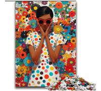 Mary Blair-style Woman 2000 Piece Jigsaw Puzzles for Adults Gifts, Challenging Game And Family Play with Matching Poster And Trivia Sheet (70x100cm)