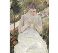 Mary Cassatt Girl In The Garden Unframed Wall Art Print Poster Home Decor Premium