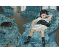 Mary Cassatt: Little Girl in a Blue Armchair, 1878