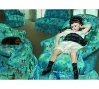 Mary Cassatt : Little Girl in a Blue Armchair