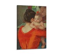 Mary Cassatt Painter's Artwork Baby Charles Looking Over His Mother's Shoulder Posters Room Aesthetic Print Art Wall Canvas Modern Bedroom Decor 24x36inch(60x90cm)