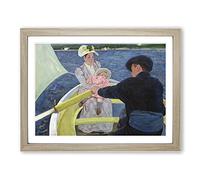 Mary Cassatt The Boating Party Framed Wall Art Print A3 Oak