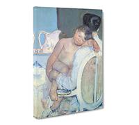 Mary Cassatt Woman With Child In Her Arms Canvas Print | Gallery Wrapped 30mm Frame Wall Art | 20x14 inches | Ready to Hang | Impressionist People Picture | Living Room Bedroom Lounge Office