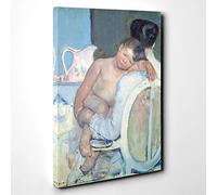 Mary Cassatt Woman with Child in her Arms Canvas Print | Gallery Wrapped 30mm Frame Wall Art | 30x20 inches | Ready to Hang | Modern People Picture | Living Room Bedroom Lounge Office