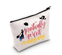 Mary Cosmetic Make up Bag Mary Gift Practically Perfect in Every Way Makeup Zipper Pouch Bag for Women, Practically Perfect