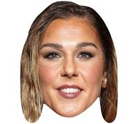 Mary Earps (Long Hair) Celebrity Mask, Flat Card Face, Fancy Dress Mask