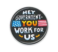 Mary Engelbreit Button Pin, 2.25, Tinplate, no gem