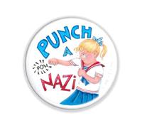 Mary Engelbreit Button Pin, Punch a , 2.25