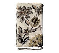 MARY FRANCES Women's Breezy Crossbody Phone Bag, Ivory, One Size