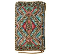 MARY FRANCES Women's Native Girl Crossbody Phone Bag, Multicolor