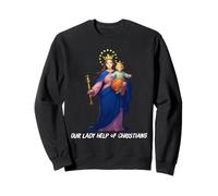 Mary Help of Christians Marian Catholic Sweatshirt