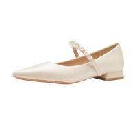 Mary Jane Flats,Penny Loafers for Women,Women's Mary Jane Ballet Flats,Business Formal Loafers,Simple Design,Pointed Tip,Non-Slip Sole,Comfortable,Shallow Mouth,for Wedding,Daily Apricot