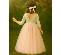 Mary Jane in Baby Pink Party or Flower Girl Dress Lilly + Bo Pink 7-8 Years