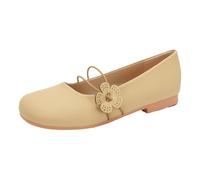 Mary Jane Shoes for Women,Penny Loafers for Women,Mary Jane Shoes for Flats,Business Formal Loafers,Flats,Round Toe,Comfortable,Casual,Low Heel,Simple Design,for Work Office,Daily Yellow