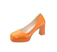 Mary Jane Shoes Women's High Heels Platform Pumps Heel Shoes Leather Wedding Shoes with Block Heel Evening Shoes Party Dress Shoes Women's Shoes Elegant and Comfortable Traditional Shoes Low Shoes