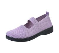 Mary Jane Trainers Women's Extra Wide Fit Breathable Mesh Walking Trainers Slip On Orthopedic Shoes Lightweight Comfortable Casual Shoes Soft Fitness Footwear Sports Shoe Road Running Sneakers Pink