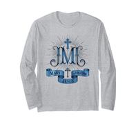 Mary Joseph Jesus Family Emblem Long Sleeve T-Shirt