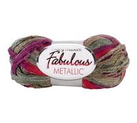 Mary Maxim Fabulous Metallic Yarn, Berry Mix