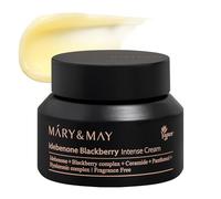 Mary&May Ceramide Face Cream for Dry Skin with Idebenone & Blackberry, 70g | Clinically Tested 48-Hour Moisture, 63% Blackberry Complex + 500ppm Idebenone, Rich Night Moisturiser for Mature Skin