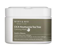 Mary&May CICA Houttuynia Tea Tree Calming Mask - Daily Pull Out Sheet Mask for Instant Soothing & Moisturizing - Korean Skincare, Hypoallergenic and Cruelty-Free, 30 Sheets