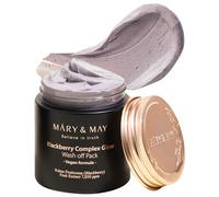 Mary&May Vegan Blackberry Complex Glow Wash Off Mask - Blackhead Care, Pore Clearing, Anti Aging Clay Mask - Bright and Glow Skin - Korean Skincare, 125g