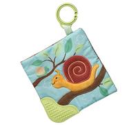 Mary Meyer Crinkle Teether Toy with Baby Paper and Squeaker, 15 x 15 cm, Skippy Snail