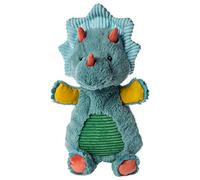 Mary Meyer Pebblesaurus Lovey Soft Toy, 33-Centimetres, Blue Triceratops Dinosaur