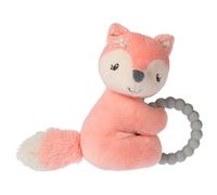 Mary Meyer Soft Baby Rattle with Soothing Teether Ring, 15.24 cm, Sweet-n-Sassy Fox