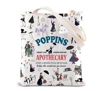Mary Musical Tote Bag Mary Movie Inspired Gift Poppins Umbrella Gift Broadway Musical Gift (Poppins UK2)