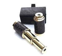 Mary Nautical Marine Brass Telescope 6" inch Antique Finish with Leather Case Brass Ship Captain's Telescope Vintage Monocular Pirate Decor Replica Gift.