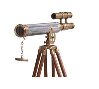 MARY NAUTICAL- Nautical Retro Brass Telescope Floor Standing Tripod Base Nautical Decor 50''