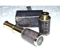 Mary Nautical Pirate Telescope, Spyglass Brass Handheld Telescope Monocular for Adults & Kids Bird Watching Hunting Hiking Travelling Collapsible..