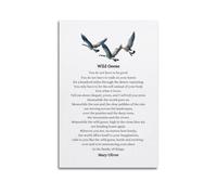 Mary Oliver Wild Geese Canvas Poster Wall Art Poster Suitable for Room Aesthetics And Decoration Bedroom And Living Room Unframe-style 08x12inch(20x30cm)