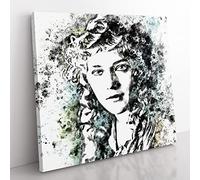Mary Pickford in Abstract Modern Canvas Wall Art Print Ready to Hang, Framed Picture for Living Room Bedroom Home Office Décor, 35x35 cm (14x14 Inch)