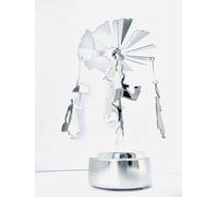 Mary Poppins and Burt Spinning Carousel Tea Light Holder, Decorative Metal Silhouette Design