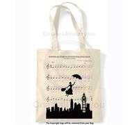 Mary Poppins -Canvas Tote Shopping Bag