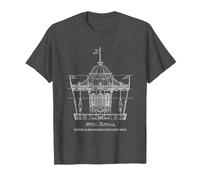 Mary Poppins Carousel Sketch T-Shirt, Men, Dark Heather Grey, 5X-Large