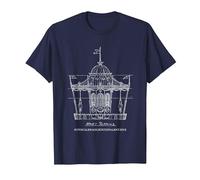 Mary Poppins Carousel Sketch T-Shirt, Men, Navy Blue, 4X-Large