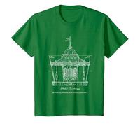 Mary Poppins Carousel Sketch T-Shirt, Youth, Kelly Green, 2T
