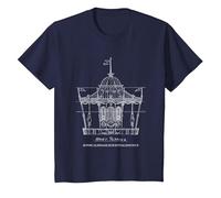 Mary Poppins Carousel Sketch T-Shirt, Youth, Navy Blue, 4T