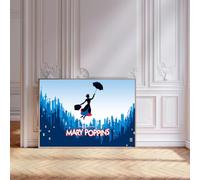 Mary Poppins Design Poster Print, Musical Print, A4 A3 West End Broadway Theatre Show, Wall Art Deco Special Canvas West End Print, London theatre art frame options (A3 Print Only)