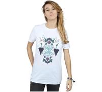 Mary Poppins Floral Collage Cotton Boyfriend T-Shirt Disney White XXXL